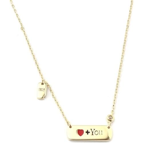 Doreen Box Multi-style 925 Sterling Silver Necklace Trendy Necklace Female Creative Elegant Necklace Jewelry for Women 41cm, 1PC