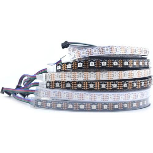 100M 20X5M SK9822 60Leds/M Addressable 5050 RGB full color flexible LED strip Light Non-waterproof DATA and CLOCK seperately