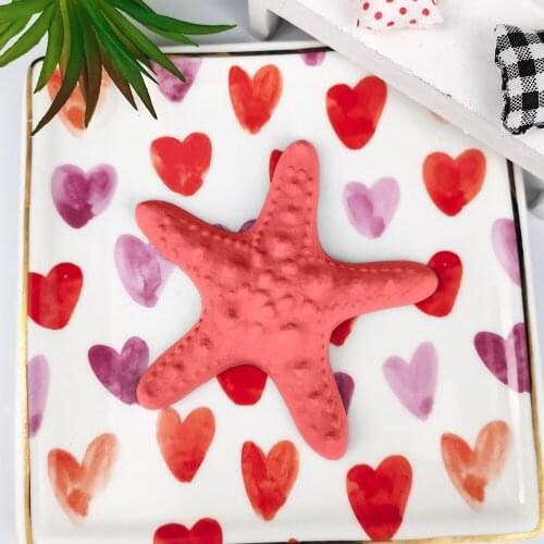PRZY Starfish Mold Soap Molds Handmade Soap Mould Silicone Sea Star Molds Fondant Clay Resin Candle Mould