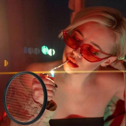 Rainbow BLUE Streaks Effect Filter 77/82mm Circular lens Flare Filter for Canon Nikon Sony Pentax Fuji Olympus Camera Cinematic