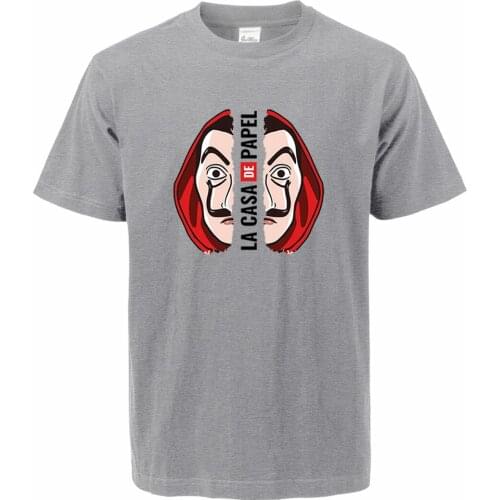 TV Show House Of Paper La Casa De Papel T-Shirt Men Cotton T Shirt 2020 Tshirt Men Casual T-shirts Tops Tees Cool Tee Shirt