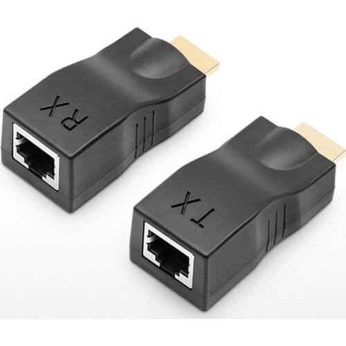Ingelon RJ45 4k 1080P HD 3D 30M 98ft HDMI Extender Network Ethernet Adapter Support HDMI 2.0 4k With HDCP For PC Promotion