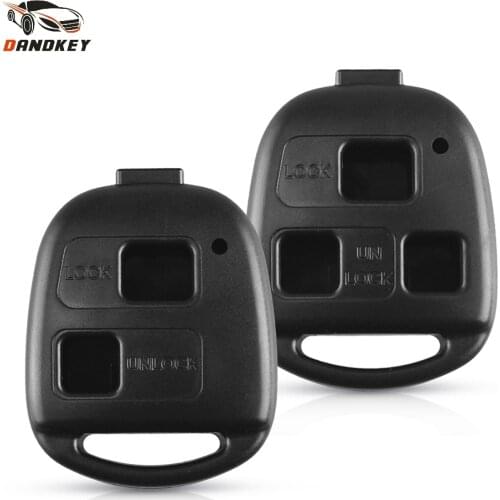Dandkey 2/3 Button Remote Car Key Shell Case For Lexus RX300 ES300 LS400 Toyota RAV4 Land Cruiser YARIS CAMRY key shell No Blade