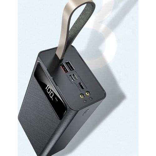 Power Bank 80000mAh Portable Charging PowerBank USB Flashlight Digital Display PowerBank External Battery Charger For Phone