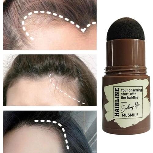 1.8g Hairline Stick Waterproof Mushroom Head Mini Hair Pen Root Cover Up Hair Shadow Conceal Stick for Female high forehead trim