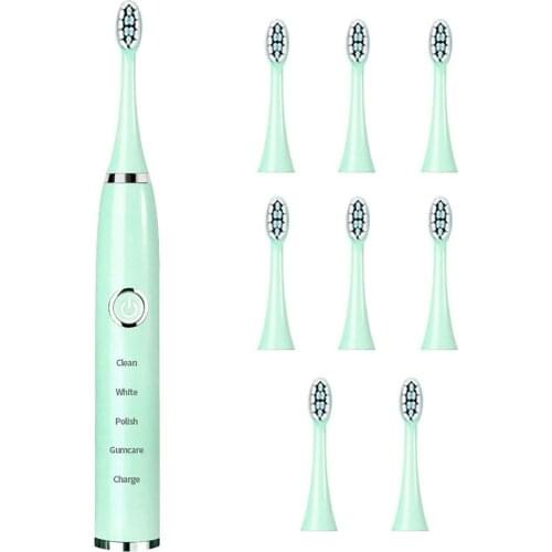 Automatic Sonic Electric Toothbrush Replaceable Ipx7 Waterproof Toothbrush Rechargeable Soft Fur Toothbrush For Adults
