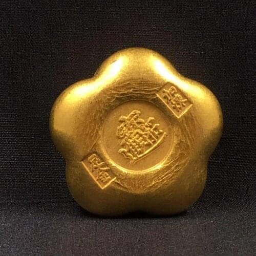 1PC Chinese Exquisite Antique Coins Gold Ingot Souvenir Home Decoration Gifts 26