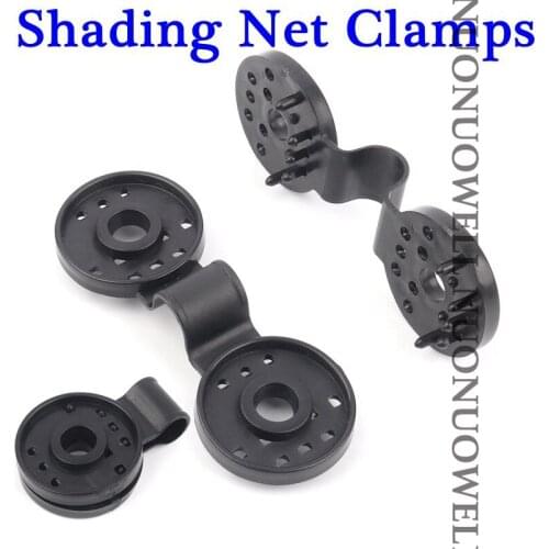 10~100pcs Sunshade Net Clamp Mesh Tools Greenhouse Shade Cloth Fix Clamp Plastic Grommet Fence Netting Installation Hook