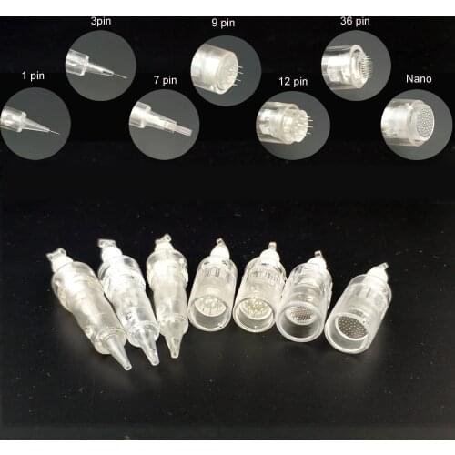 100pc 9/12/36/Nano/3D silicon Bayonet needle Derma Pen needle cartridge 1/3/5/7 Tattoo Needle Cartridge Eyebrows Lips Eyeliner