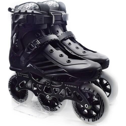 3 wheels 110mm Adult Roller Skates Shoes Speed Skating 4 Wheel 80mm Slalom FSK Skate Patines for Powerslide for Cityrun For SEBA