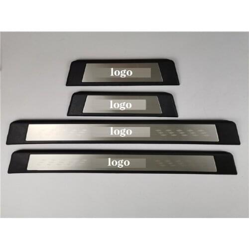 4pcs/Lot ABS Stainless Steel Door Sill Pedal Scuff Plate for 2017-2021 Nissan KICKS P15 Car Accessories