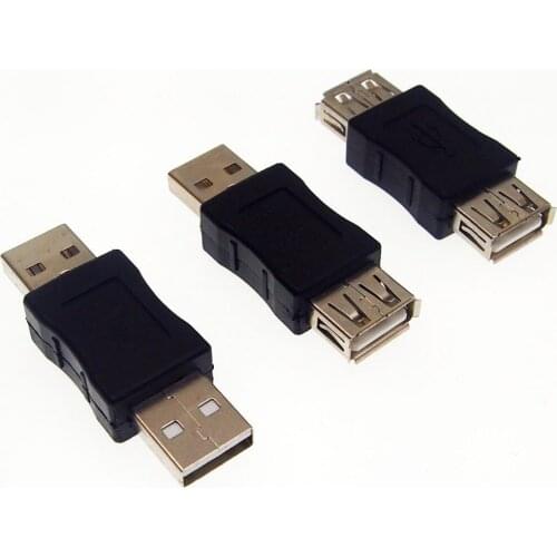 5pcs/lot USB2.0 conversion plug male to mal/ female to female/male to female Adapter plug