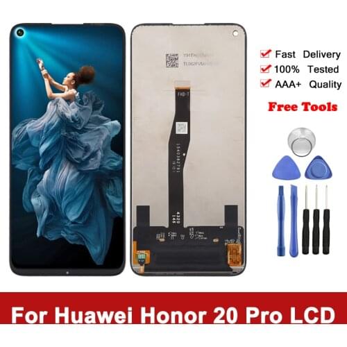 6.26'' Display For Huawei Honor 20 Pro LCD Touch Screen Digitizer Replace With Frame For Honor 20 Pro YAL-AL10 YAL-L41 LCD Parts