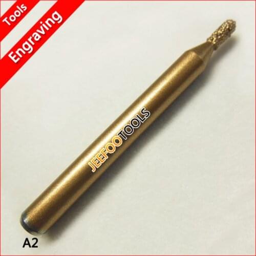 A2 V Carve Bit Diamond Tools, Stone CNC Engraving Tools for Router 3D CNC Milling Engraver Cutter
