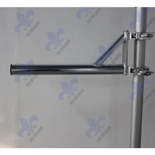 Aluminum Post To Hang Lights On Truss/ 50mm Diameter Long Pipe With Two Clamps