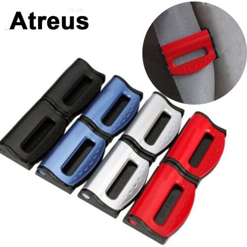 Atreus 2PCS For Lexus Honda Civic Opel astra h j Mazda 3 6 Kia Rio Ceed Volvo Lada Car Safety Belt Clip Seat Belt Holder Covers
