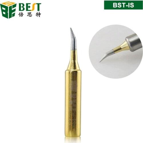 Hot Sale Lead Free Gold Steel Solder Iron Tips Replacement Solder Iron Tips Head Soldering Supplies For Soldering Repair Station
