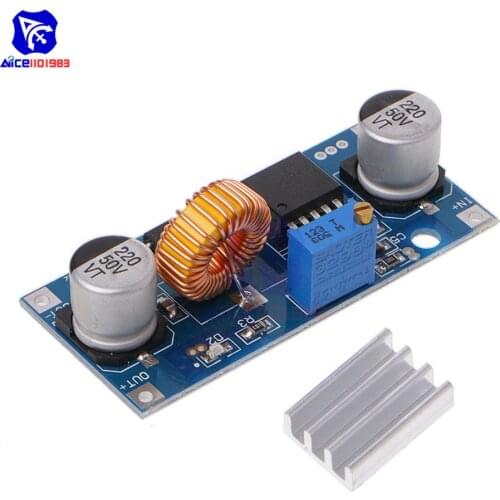 Diymore XL4015 5A DC-DC 4 -38V to 1.25 -36V Adjustable Step Down Power Supply Buck Module Lithium Charger Replace LM2596