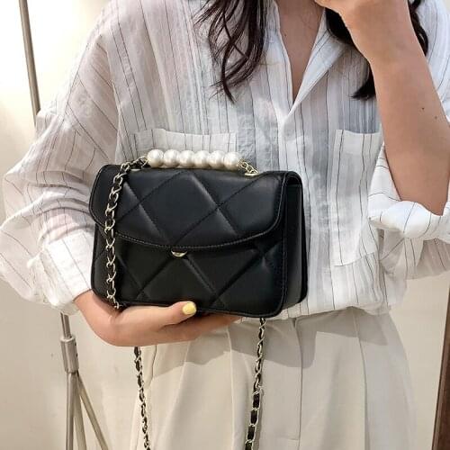 Designer Pu Leather Women Handbags Small Shoulder Bags Fashion Ladies Chain Crossbody Bags for Women Luxury Female Messenger Bag