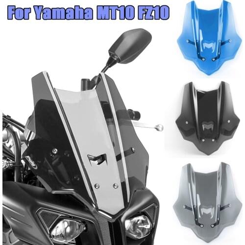 FZ MT 10 Motorcycle Windshield WindScreen Visor Viser Wind Deflector For Yamaha Yamaha MT10 FZ10 MT-10 FZ-10 2016-2021 2019 2020