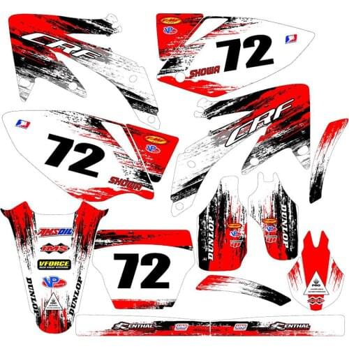 Motorcycle CRF450R 2008-2005 3M Graphics Stickers Backgrounds Decals kits for Honda CRF 450R 2005 2006 2007 2008 CRF450 CRF 450