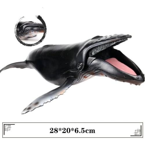 Simulated Humpback Whales Sea Life Models Toys Animal Action Figure Whale Dolphin Toy Figures for Children Educational Toys