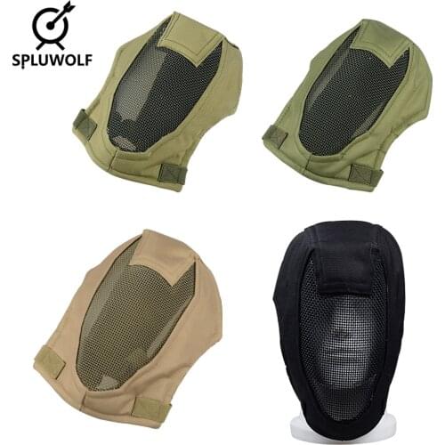 Metal Steel Mesh Tactical Paintball Mask Fencing Full Face Mask Protective Equipments