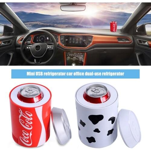 Mini USB Refrigerator Car Office Car Fridge Travel Refrigerator Portable Dual-Use Refrigerator Heat Cooler And Warmer accessory