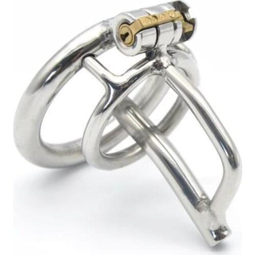 Manyjoy A279 bdsm man stainless steel chastity device with urethral sounding rod penis lock cock ring male cage sex products