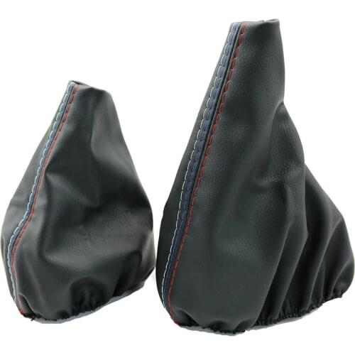 Set Knob Handbrake Gaiter Boot Car For BMW 3 Series E36 E46 M3 Gear Shift