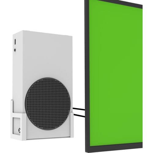 Monzlteck Wall Mount Holer for Xbox Series S,All Metal Hanging On Wall with Power Botton Left/Right,Wall Shelf Bracket for XSS