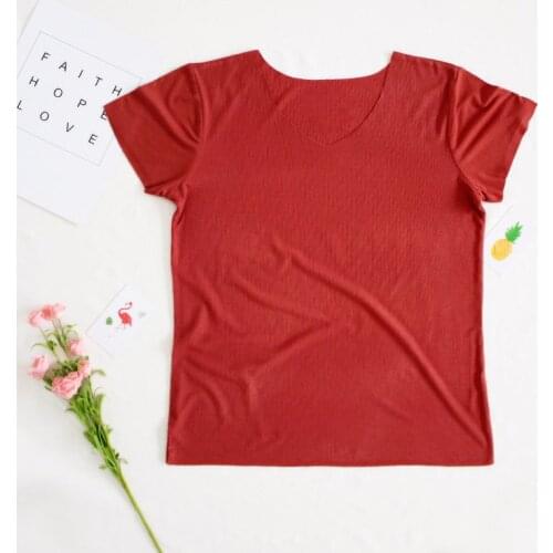 New Classic quality casual breathable soft short sleeve womens T-shirt