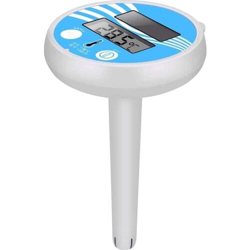 Floating Digital Pool Thermometer Solar Powered Outdoor Spa Thermometer Pond Tub Waterproof Temperature Meter