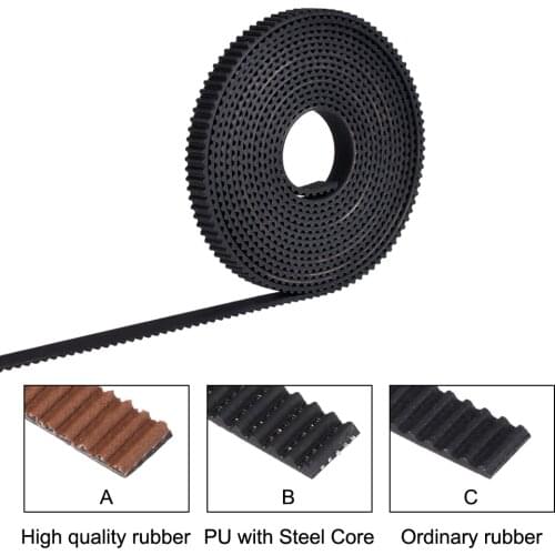 2/5meter GT2-6mm Open Timing Belt Width 6mm 10mm GT2 belt PU With Steel Core Belt 2GT Timing Belt For Reprap 3D Printer Parts