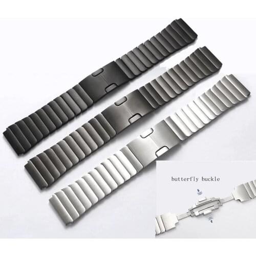 For Huawei Watch GT 2 Pro 2nd Watch 3 22mm Stainless Steel Strap 46mm Honor Magic 2 Metal Strap Porsche Design Butterfly Buckle