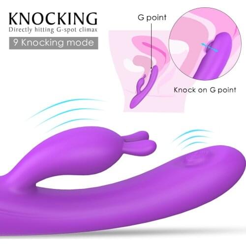 Rabbit Vibrator Av Wand Massager Vibrator Waterproof Soft Dildo Vibrator G Spot Clitoris Stimulator Adult Sex Toys for Woman