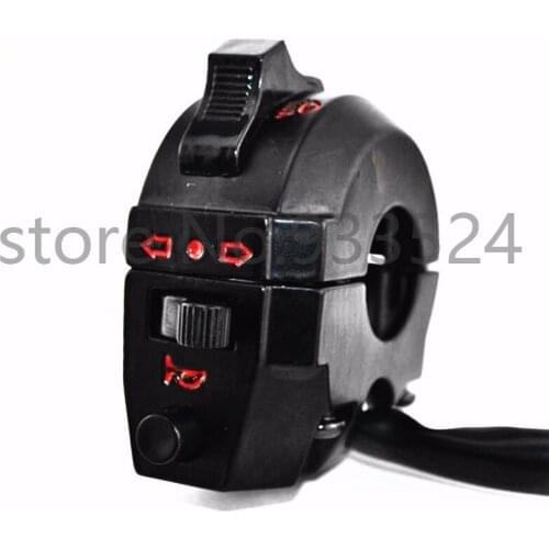 Motorcycle Dirtbike ATV 7/8'' 22mm Control High/Low Beam Turn Signal Light Horn Left Switch For Honda Kawasaki Suzuki Yamaha KTN