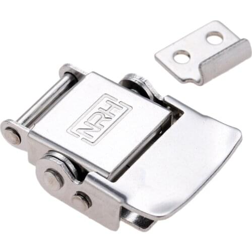 1Pc 46*27mm Stainless Steel Lock Suitcases Wooden Box Toggle Latch Buckle Clasp Industrial Bags Hasp Box Buckle Luggage Hardware