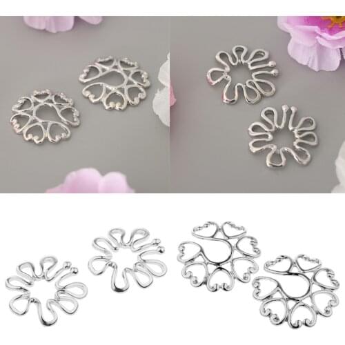 2 Pairs Non Pierced Nipple Rings, Silver color Clip On Nipple Rings Adjustable Fake Piercing Body Jewellery