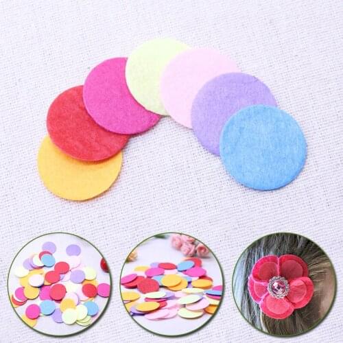 200Pcs Round Felt Fabric Pads Circle Patches Accessories Sewing Craft Handmade Applique Materials Mixed Color 20mm/25mm/30mm
