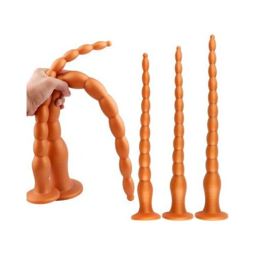 3 Size Super Long Huge Anal Plug Dildo Pull Beads Dilator Anal Butt Plug Prostate Massage G-spot Stimulator Erotic Anal Sex Toys