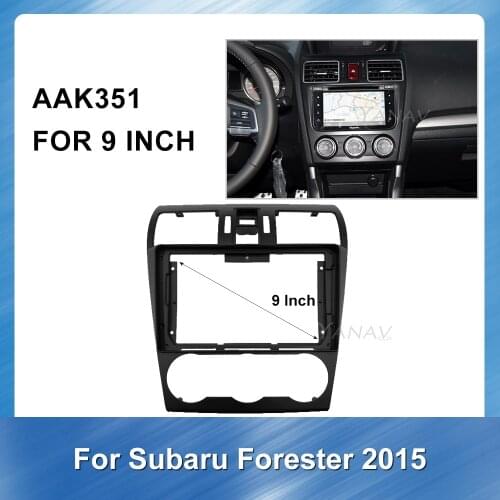 9 Inch 2 Din Car Audio Radio Dash Installation Fascia For-SUBARU Forester 2015 Car GPS Navigation Panel Mounting Trim Kit Frame