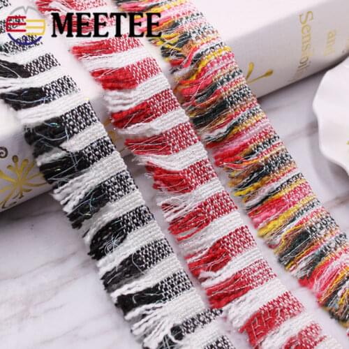 9Yards Meetee 3cm Polyester Lace Fabric Tassels Lace Trim Ribbon Fabric Handmade DIY Costume Dress Sewing Supplies Craft RC600
