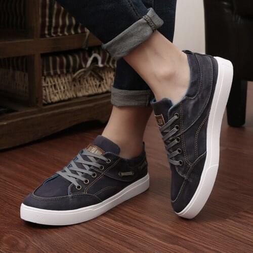 Brand New Style Retro Style Men Shoes, High Quality Men Casual Shoes, Lace Up Casual canvas Shoes Men fgb5