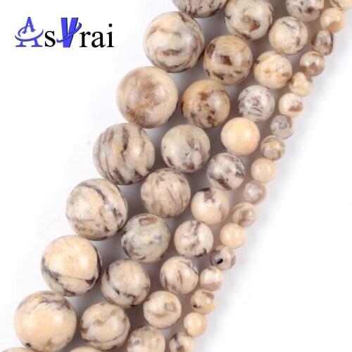 Natural Australia zebra Jaspers Stone Beads for Jewelry Making 4mm-10mm Spacer Round Beads Diy Handmade Jewellery Accessories