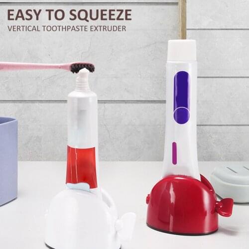 Toothbrush Holder Toothpaste Extrusion Device Dispenser Set Rolling Tube Toothpaste Squeezer Stand For Family Washroom sweet
