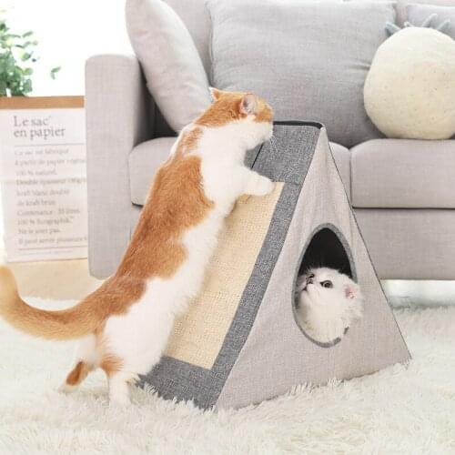 HOOPET Cat House Toy Funny Playing Bed For Pet Soft Puppy Scratch Board Supplies