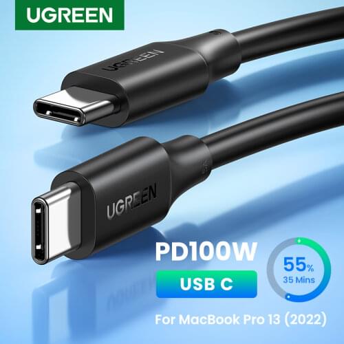UGREEN USB C to USB Type-C Cable PD60W QC 4.0 Fast Charge Data Cable for Macbook Samsung S9 Plus USB C Cable for Huawei Mate 20