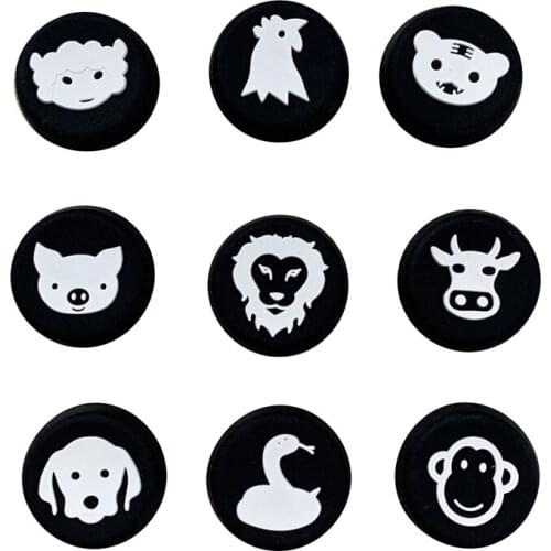 9 in 1 Gamepad Rocker Cap Animal Cap Non-Slip Rocker Protective Cap for PS4 / PS5 / SeriesX / S / ONE Controller
