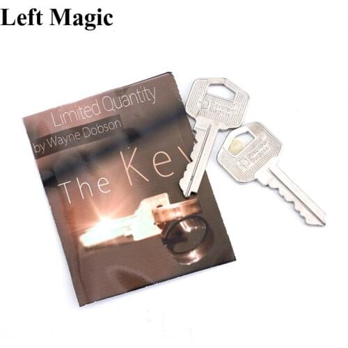 The Key (Gimmicks and Online Instructions) - Silver Magic Tricks Magician Close Up Props Amazing Key Linking Magic